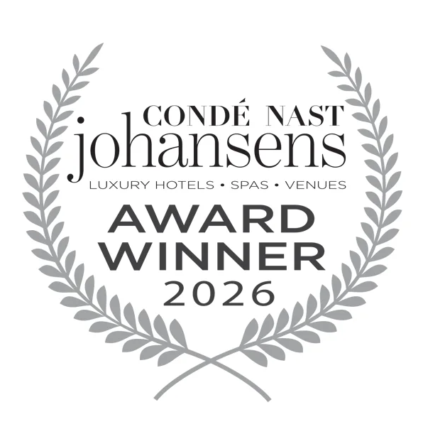 HHG 공식 웹사이트에 게시된 Condé Nast Johansens Award Winner 2026 표장