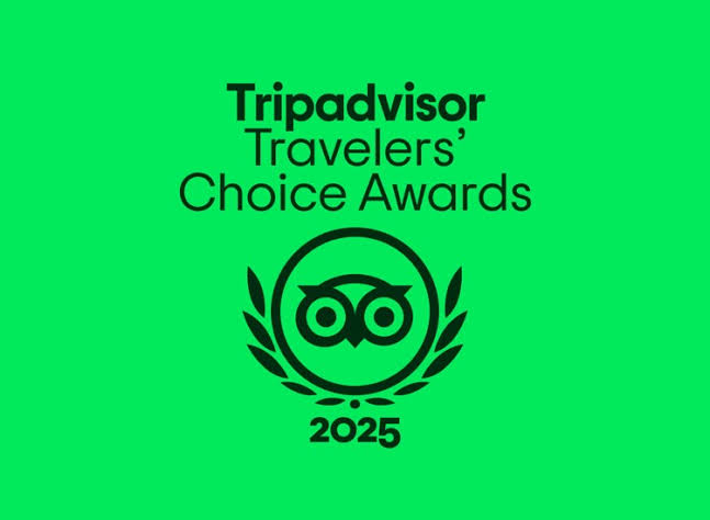 HHG 공식 웹사이트의 Tripadvisor Travelers’ Choice Awards 2025 표장